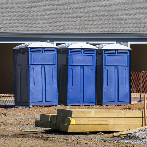 what is the expected delivery and pickup timeframe for the porta potties in North Liberty Indiana